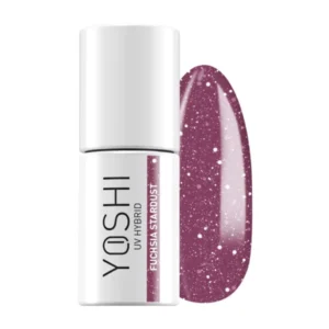 Lakier Hybrydowy YOSHI Fuchsia Stardust – 524