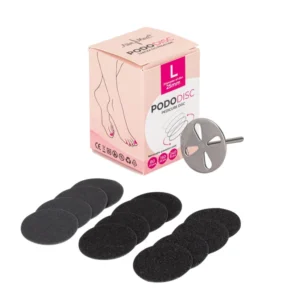 Dysk tarcza do pedicure Pododisk zestaw trzpień dysk + nakładki tarcze wymienne 50 szt. L 25 mm