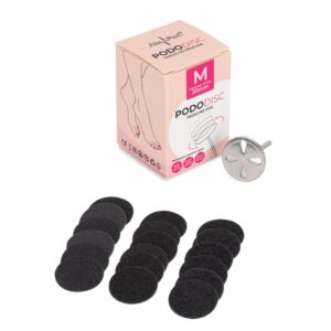 Dysk tarcza do pedicure Pododysk zestaw trzpień dysk + nakładki tarcze wymienne 50szt. M 20 mm