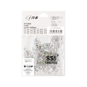 Cyrkonie do paznokci szklane SS5 Crystal AB ok.1440 szt. paczka