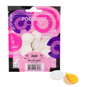 Nakładki ścierne tarcze wymienne 240 grit do PODODISC Staleks Expert rozmiar M 20 mm 50 szt